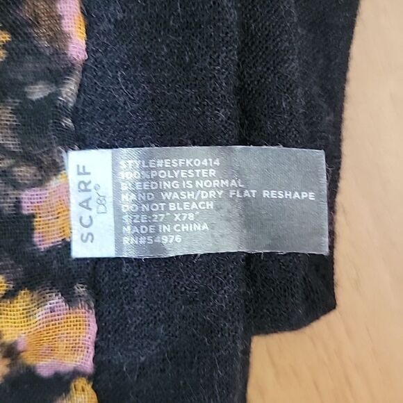 DBY scarf floral print  One Size - Picture 9 of 9